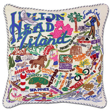 Load image into Gallery viewer, Hilton Head Hand-Embroidered Pillow