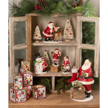 Load image into Gallery viewer, HO HO Santa with Rudolph by Bethany Lowe Designs
