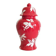 Load image into Gallery viewer, Deck the Halls Ginger Jars in Red