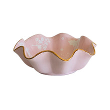 Load image into Gallery viewer, Deck the Halls Scalloped Bowls with 22K Gold Accent