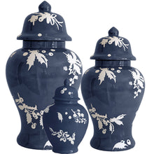Load image into Gallery viewer, Deck the Halls Ginger Jars in Navy Blue