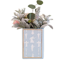 Load image into Gallery viewer, Christmas Classics Book Vase- A Christmas Carol in Hydrangea Light Blue