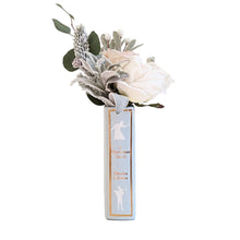 Load image into Gallery viewer, Christmas Classics Book Vase- A Christmas Carol in Hydrangea Light Blue