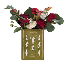 Load image into Gallery viewer, Christmas Classics Book Vase- The Nutcracker and the Mouse King in Moss Green