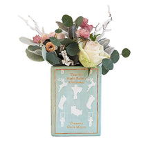 Load image into Gallery viewer, Christmas Classics Book Vase- 'Twas the Night Before Christmas in Sea Glass Green