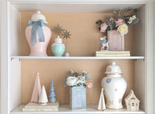 Load image into Gallery viewer, Scallop Color Block Ginger Jars in Sea Glass Green