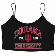 Load image into Gallery viewer, Indiana Hoosiers Black Spaghetti Tank