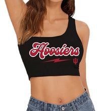 Load image into Gallery viewer, Indiana Hoosiers Black One Shoulder Top