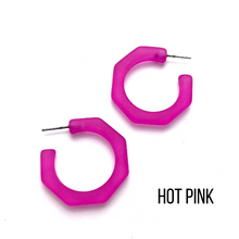 Load image into Gallery viewer, Kay Octagon Hoop Earrings