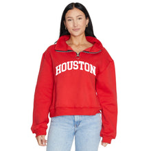Load image into Gallery viewer, University of Houston Red Quarter Zip Sweatshirt