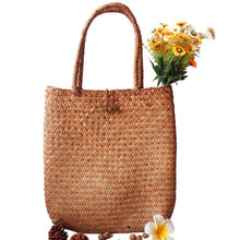 Load image into Gallery viewer, Handmade Rattan Storage Bags with Button