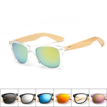Load image into Gallery viewer, Retro Wood Frame Sunglasses