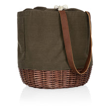 Load image into Gallery viewer, Coronado Canvas and Willow Basket Tote
