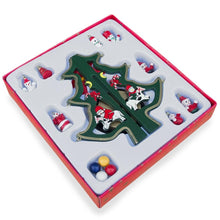 Load image into Gallery viewer, Delightful Wooden Tabletop Christmas Tree with Santa and Miniature Ornaments 6.5 Inches Tall