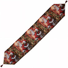 Load image into Gallery viewer, Santa Red Christmas Tablecloth Holiday Runner 85 Inches
