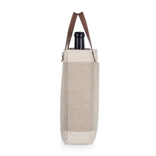 Load image into Gallery viewer, Pinot Jute 2 Bottle Insulated Wine Bag