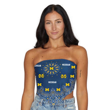 Load image into Gallery viewer, University of Michigan Bandana Top
