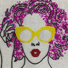 Load image into Gallery viewer, Girl With Curls - Pop Art Pillow Cover