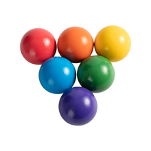 Load image into Gallery viewer, **Pre-order (Ships in 2-3 Weeks)**6 Pcs Wooden Balls in Rainbow Colors Diameter 1.8 Inches