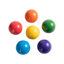 Load image into Gallery viewer, **Pre-order (Ships in 2-3 Weeks)**6 Pcs Wooden Balls in Rainbow Colors Diameter 1.8 Inches