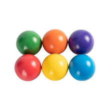 Load image into Gallery viewer, **Pre-order (Ships in 2-3 Weeks)**6 Pcs Wooden Balls in Rainbow Colors Diameter 1.8 Inches