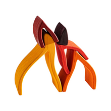 Load image into Gallery viewer, 5 Pcs Wooden Fire Stacking Blocks