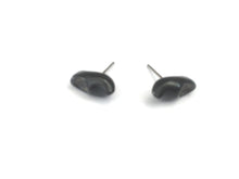 Load image into Gallery viewer, Black Lucite Minimal &amp; Tiny Clogs Stud Earrings