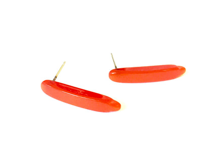 Rust Moonglow Dagger Spike Stud Earrings