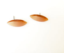 Load image into Gallery viewer, Champagne Beige Moonglow Marquis Stud Earrings