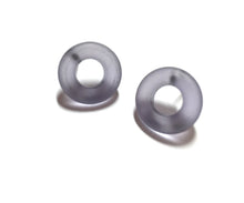 Load image into Gallery viewer, Blue Frosted Donut Stud Earrings