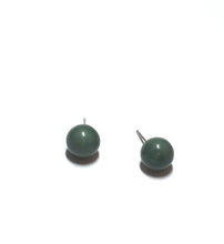 Load image into Gallery viewer, Teal Vintage Lucite Ball Stud Earrings