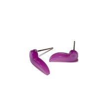 Load image into Gallery viewer, Light Purple Moonglow Quotation Studs