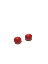 Load image into Gallery viewer, Rusty Red Retro Button Earrings