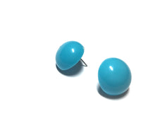 Load image into Gallery viewer, Turquoise Blue Retro Button Stud Earrings
