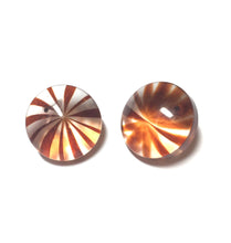 Load image into Gallery viewer, Tortoise and Clear Starburst Retro Button Stud Earrings