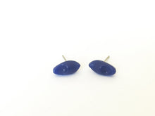 Load image into Gallery viewer, Cobalt Blue Clog Stud Earrings | vintage lucite shoe studs