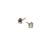 Load image into Gallery viewer, Silver Acrylic Spike Stud Earrings