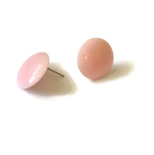 Load image into Gallery viewer, Light Pink Disc Stud Earrings