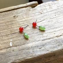 Load image into Gallery viewer, Cherry Blossom Geo Stud Earrings