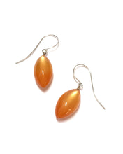 Load image into Gallery viewer, Tangerine Moonglow Pod Drop Earrings