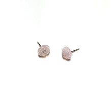 Load image into Gallery viewer, Light Pink Opal Floral Rose Stud Earrings