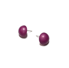 Load image into Gallery viewer, Violet Retro Button Stud Earrings