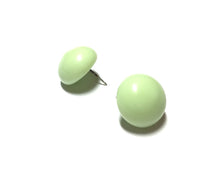 Load image into Gallery viewer, Mint Green Rounded Retro Button Stud Earrings