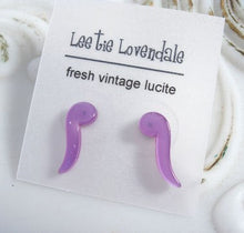Load image into Gallery viewer, Light Purple Moonglow Quotation Studs