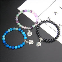 Load image into Gallery viewer, Rainbow Fluorite Focus &amp; Creativity Bracelet
