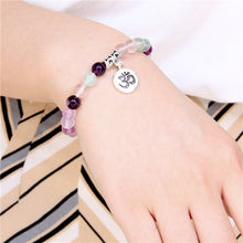 Load image into Gallery viewer, Rainbow Fluorite Focus &amp; Creativity Bracelet