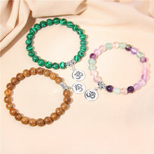 Load image into Gallery viewer, Rainbow Fluorite Focus &amp; Creativity Bracelet