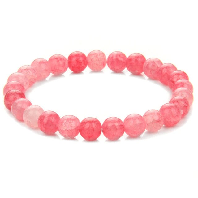 Strawberry Agate Crystal Bracelet
