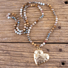 Load image into Gallery viewer, Amazonite &amp; Jasper Harmony Friendship Necklace