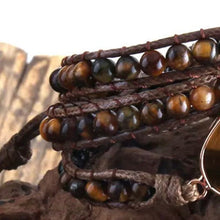 Load image into Gallery viewer, Tiger Eye Inner Peace Healing Boho Bracelet